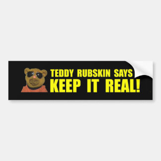 Teddy Rubskin 1st Bumper Sticker