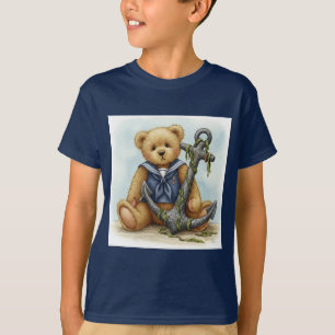 Teddy Sailor with Anchor by Natasha Us T-Shirt