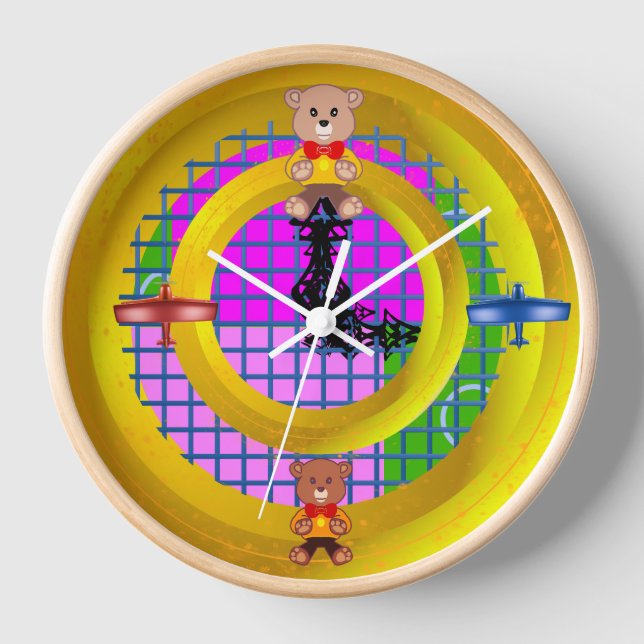 Teddy to Plane Clock (Front)