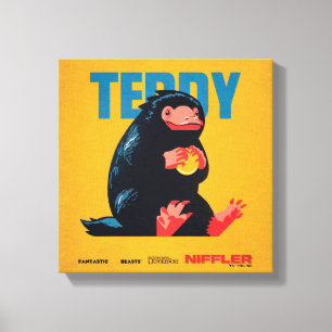Teddy Vintage Graphic Canvas Print
