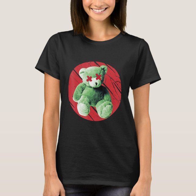 Teddy What Horror Murderous Teddy Bear What T-Shirt (Front)