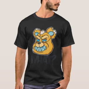 Teddy What Horror Teddy Bear with Creepy Face T-Shirt