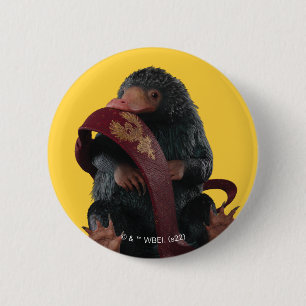 Teddy With Tie Graphic 6 Cm Round Badge
