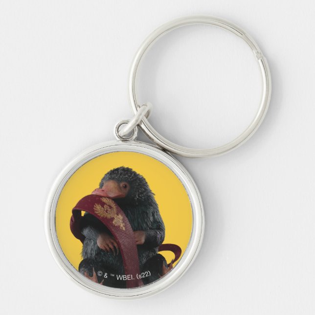 Teddy With Tie Graphic Key Ring (Front)