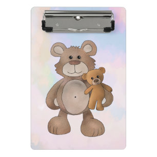 Teddybär mini clipboard