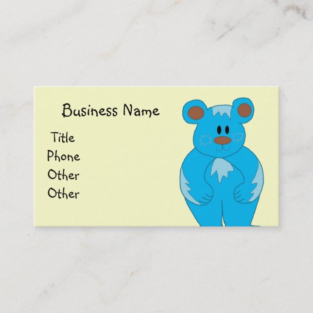 Teddybear Business Card (Front)