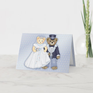 Teddybear Wedding Card