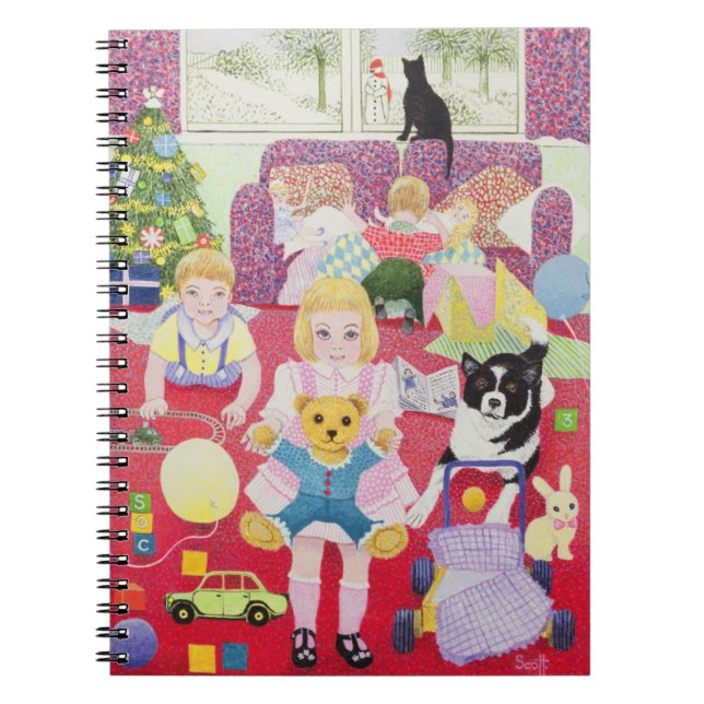 Teddy's Christmas Pyjamas Notebook (Front)