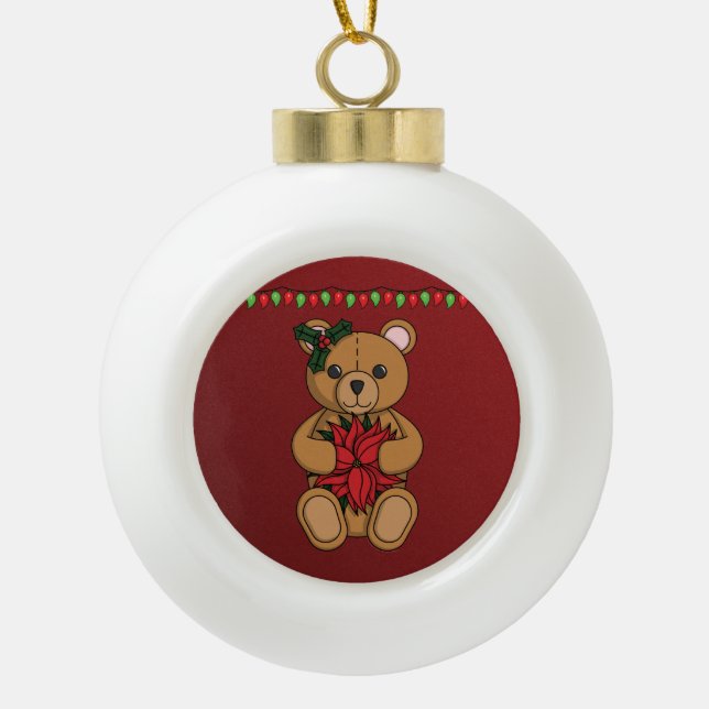 Teddy's Gift Premium Ornament (Front)