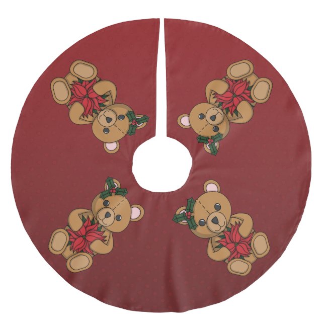 Teddy's Gift Tree Skirt (Front)