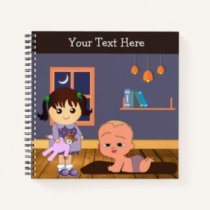 TeddyTots Notebook - Cute Teddy Bear Kids Journal