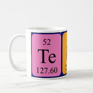 Tedi periodic table name mug