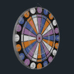 Teds Cool Dartboard<br><div class="desc">Darts anyone? Youll love this awesome dartboard set for years to come! Teds cool dartboard design features 4 classic colours of orange, white, blue and purple. This regulation size dart board is easily customised for a great gift or the perfect addition to your game room. Made to your exact specifications,...</div>