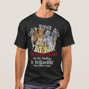 Ted's Pinot Noir Satan's Chilli Dog Tiki Bar T-Shirt