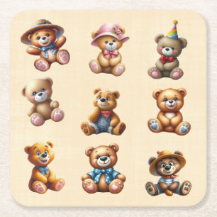Teds Square Paper Coaster