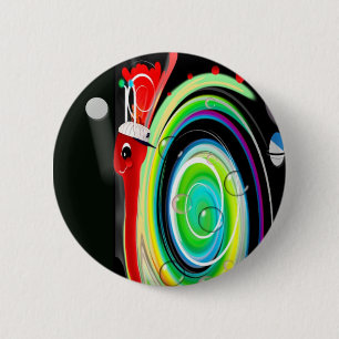 TedTheSnail 6 Cm Round Badge