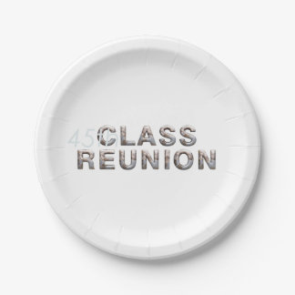 TEE 45th Class Reunion Paper Plate