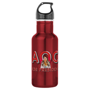 TEE AOC for President 532 Ml Water Bottle