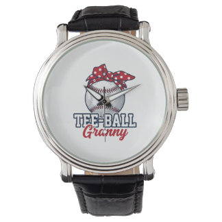 Tee Ball Granny Baseball Bow Vintage Shirt_1 Watch