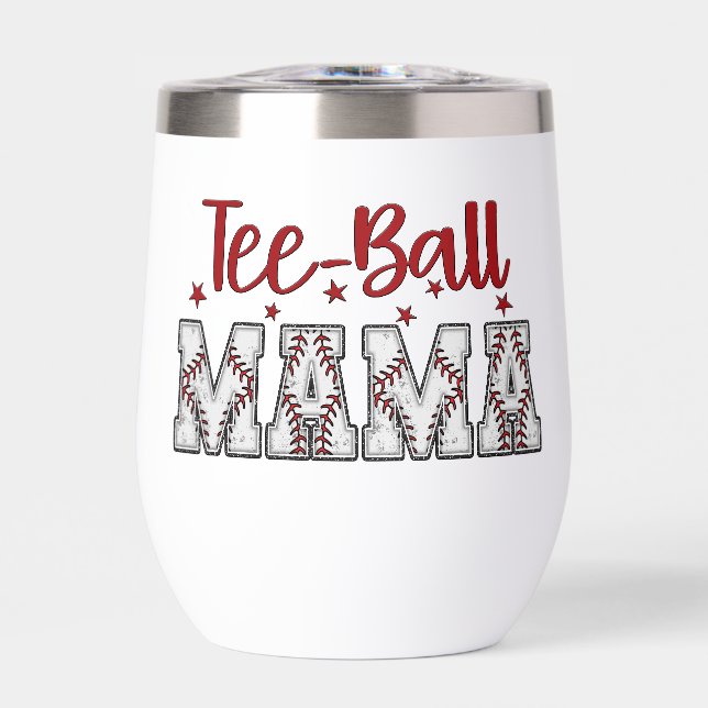 Tee-Ball Mama Baseball  (Front)