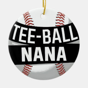 Tee-Ball Nana Funny Teeball Grandma Ceramic Tree Decoration
