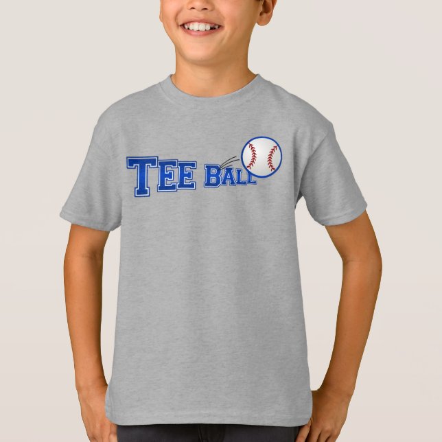 Tee Ball Vneck T-Shirt (Front)