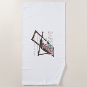 TEE Barefoot Girl Beach Towel