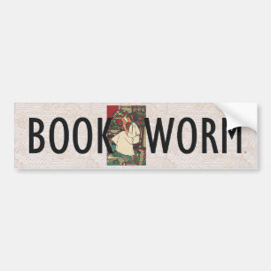 TEE Book Worm Bumper Sticker