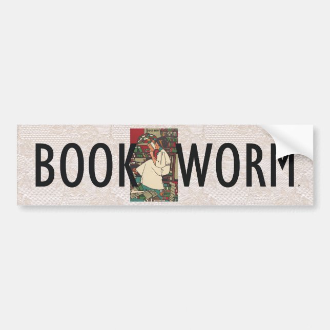 TEE Book Worm Bumper Sticker (Front)