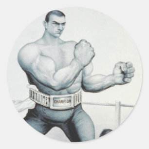TEE Boxing Classic Round Sticker