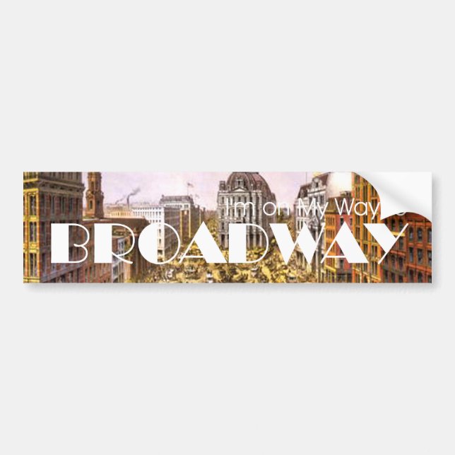 TEE Broadway Star Bumper Sticker (Front)