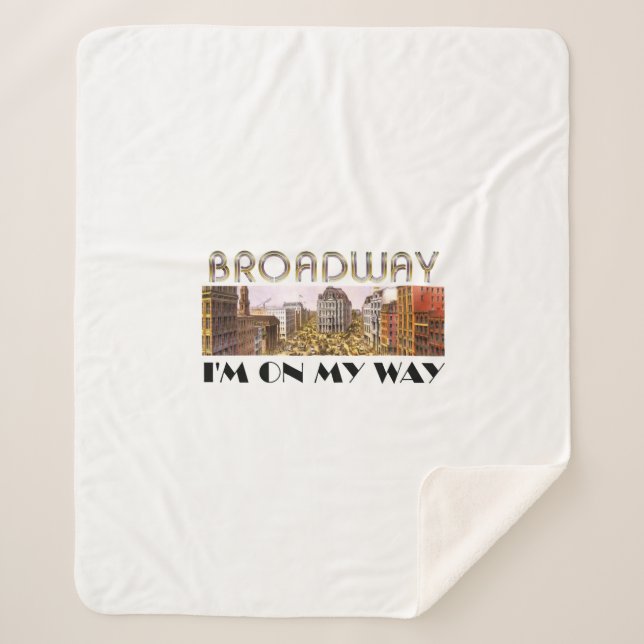 TEE Broadway Star Sherpa Blanket (Front)