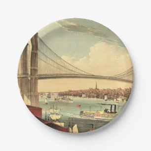 TEE Brooklyn Bridge Paper Plate