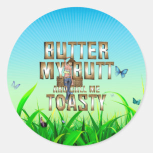 TEE Call Me Toasty Classic Round Sticker