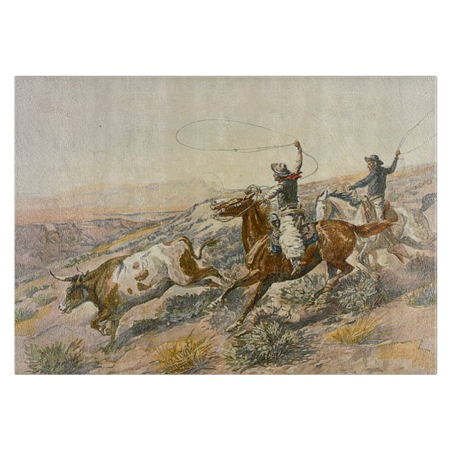 TEE Cattle Drive Cutting Board (Front)