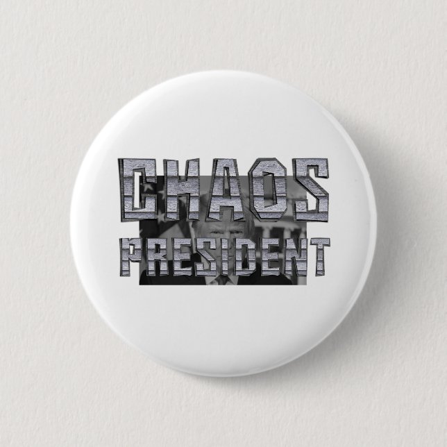 TEE Chaos President 6 Cm Round Badge (Front)