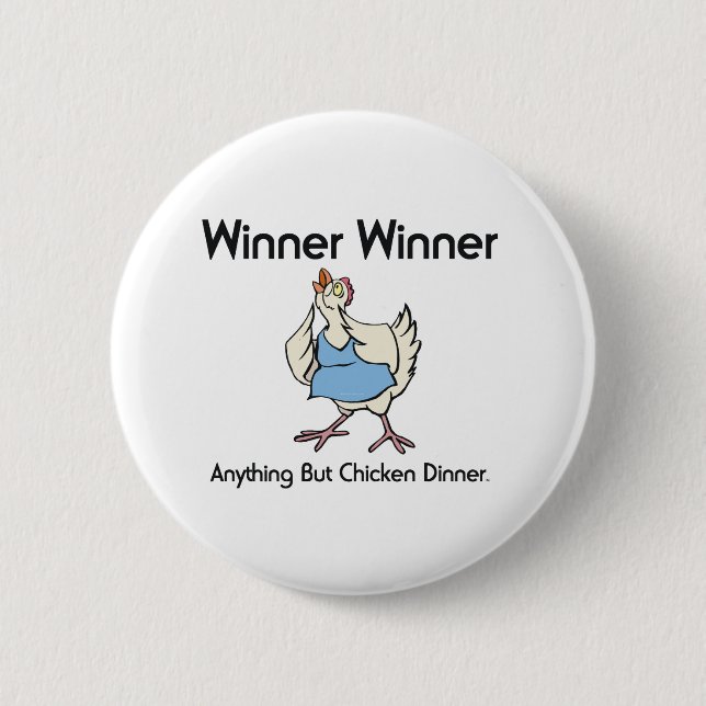 TEE Chicken Dinner 6 Cm Round Badge (Front)