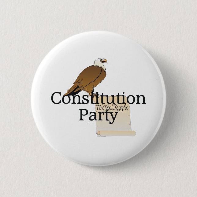 TEE Constitution Party 6 Cm Round Badge (Front)