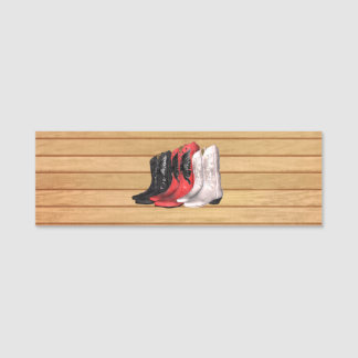 TEE Country Boots Name Tag
