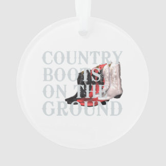 TEE Country Boots Ornament