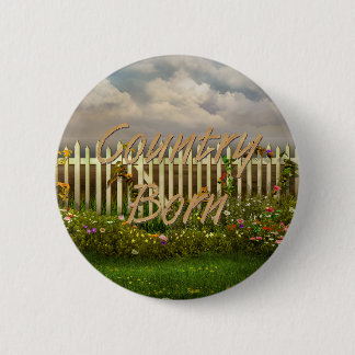 TEE Country Born 6 Cm Round Badge