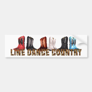 TEE Country Line Dance Bumper Sticker