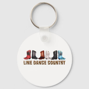TEE Country Line Dance Key Ring