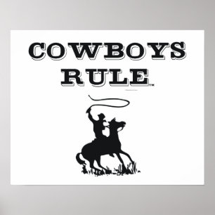 TEE Cowboys Rule Poster