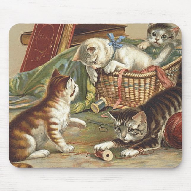 TEE Curious Cat Mouse Pad (Front)
