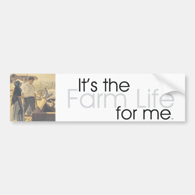 TEE Farm Life Bumper Sticker (Front)