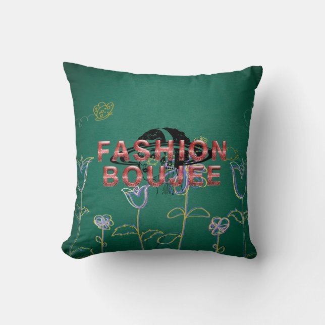 TEE Fashion Boujee Ornament Cushion (Front)