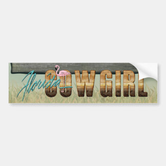 TEE Florida Cowgirl Bumper Sticker