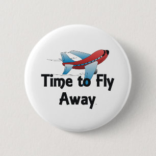 TEE Fly Away 6 Cm Round Badge