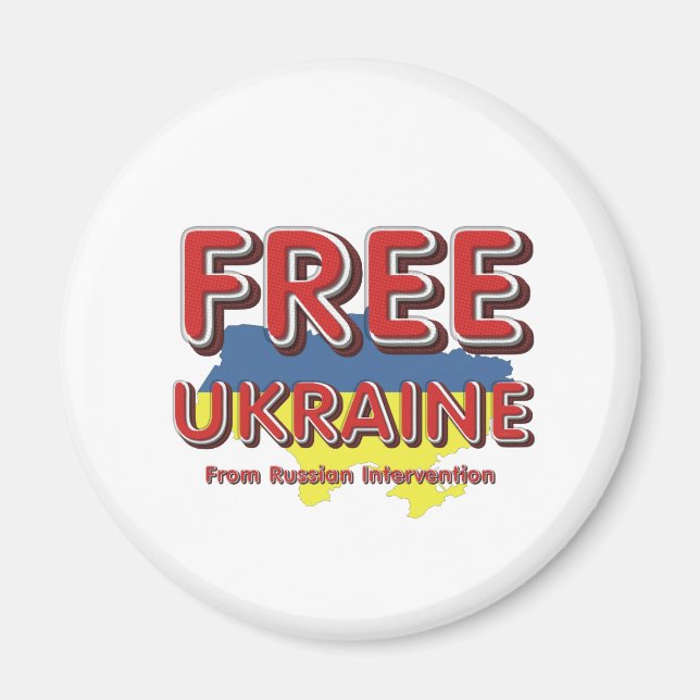 TEE Free Ukraine Magnet (Front)